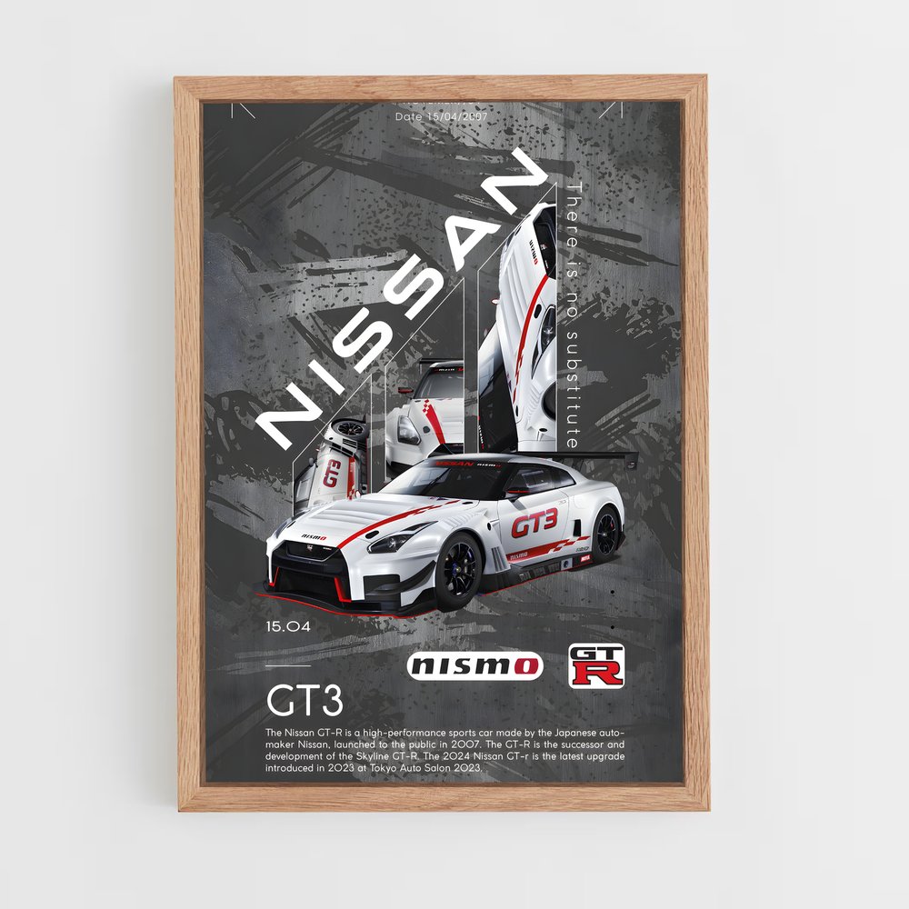 Poster Livery de Course GT3 – affiche Nissan (vue 4)